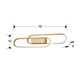 Odele 2Lt LED Wall Light - Gold