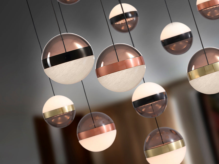 Orbes - Lamp 5/13L  Black/Copper/Brass Ip20 Integrated Led Dimmable