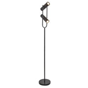 Telescope 2Lt Floor Lamp - Matt Black