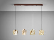 Ingrid 4Lt Kitchen Island/ Table Light- Champagne