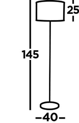 Fishnet 2Lt Floor Lamp - Matt Black Metal/Gold Metal & Mesh Shade E27