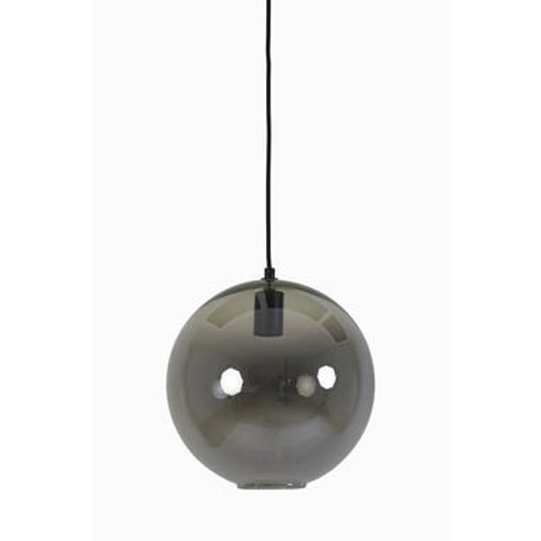 Hanging Lamp Subar Matt Black + Smoked Glass