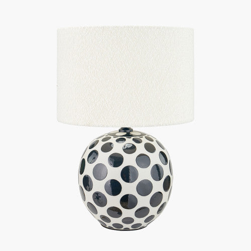 Larisa Black Polka Dot Table Lamp
