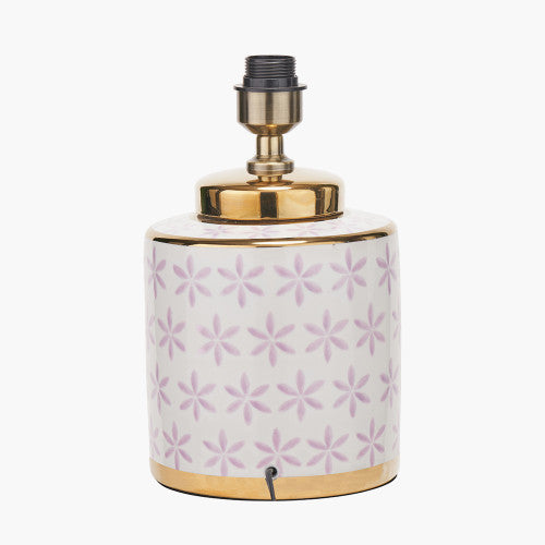 Thea Green and Gold Leaf Ceramic Table Lamp