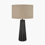 Draydon Table Lamp - Black/ Natural Wash