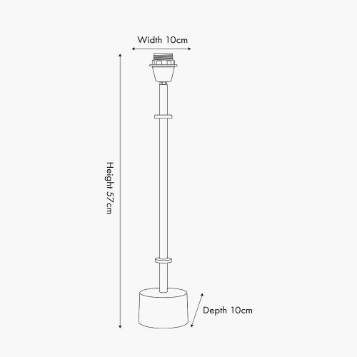 Antoine Black Croc and Antique Brass Metal Table Lamp  - Base Only