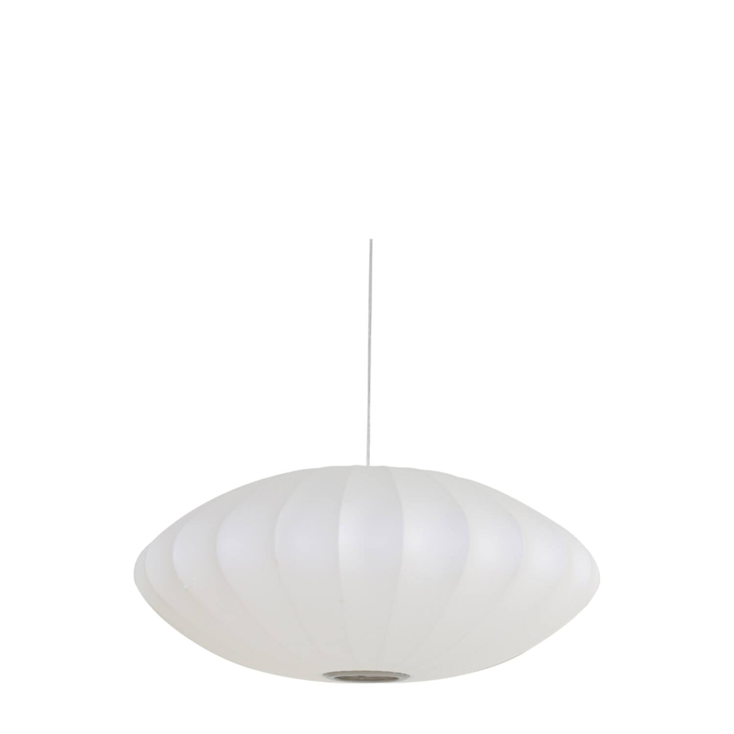 Fay Hanging Shade Light - White/ Brown Finish