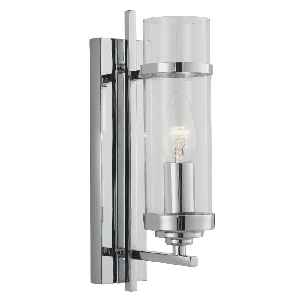 Milo 1Lt Wall Light - Chrome