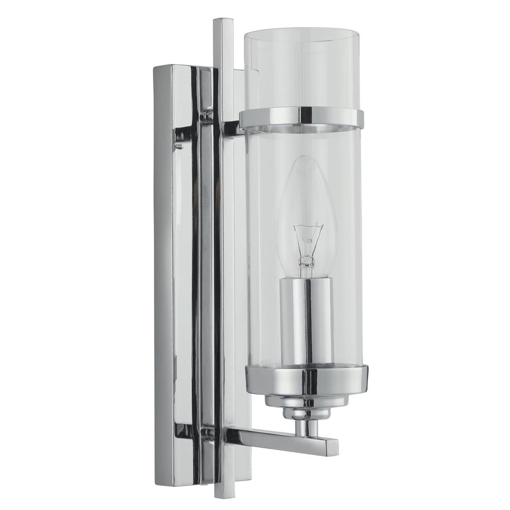 Milo 1Lt Wall Light - Chrome