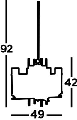 Milo 4/6Lt Multi-Arm Pendant - Chrome Metal & Glass