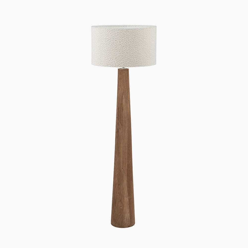 Esha Wood Floor Lamp Base - Choice of Shades