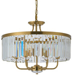 Millie Dual Mount 3/6Lt - Satin Brass / Chrome