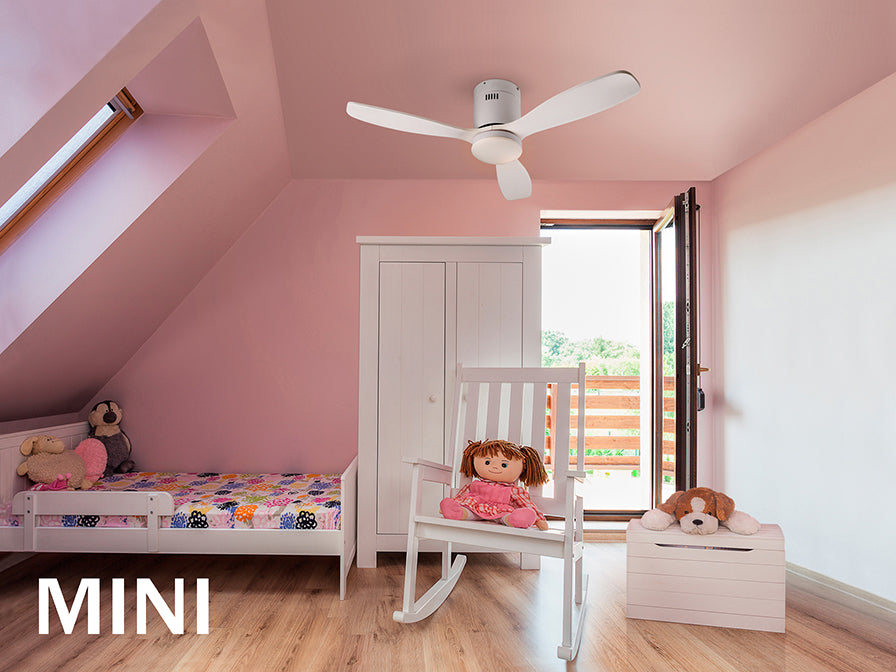 Siroco Ceiling fans Ø 100 to 120 cm- White/ Black Finish