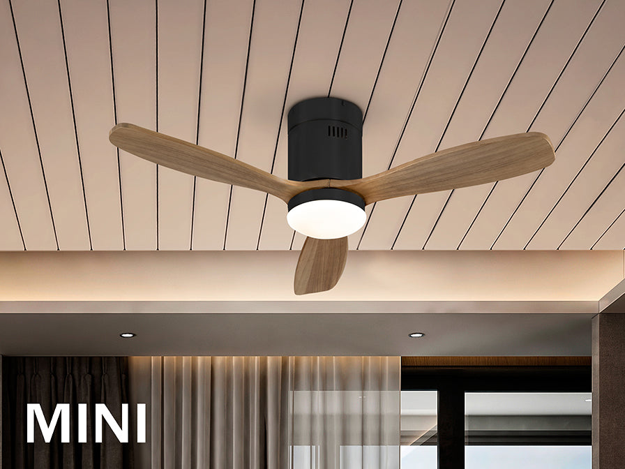 Siroco Ceiling fans Ø 100 to 120 cm- White/ Black Finish