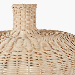 Caswell Natural Rattan Dome Pendant - Cusack Lighting
