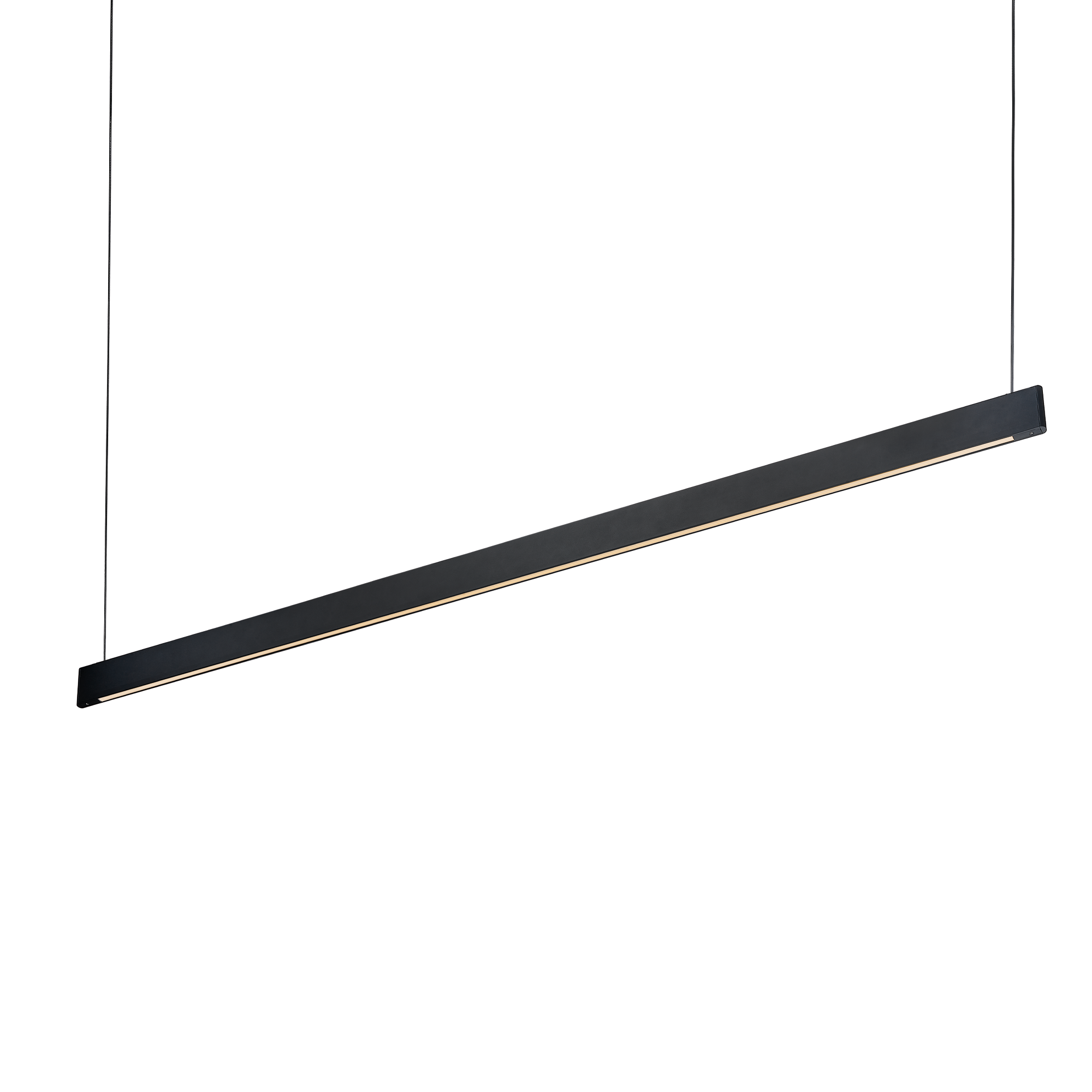 Desk Wide LED Linear Pendant - Black/White
