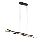 Blaze LED Linear Pendant - Brass/Aluminium