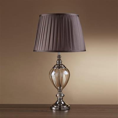 Greyson Table Lamp - Amber/Clear Glass