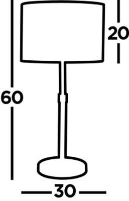 Rachel Table Lamp - Chrome