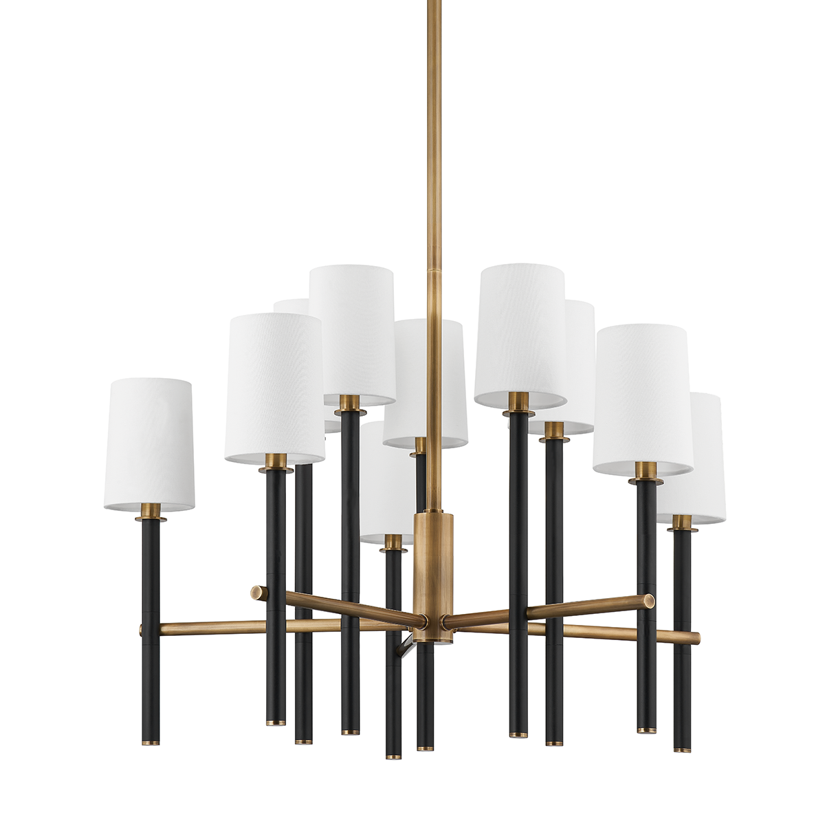Belvedere 10Lt Chandelier - Patina Brass