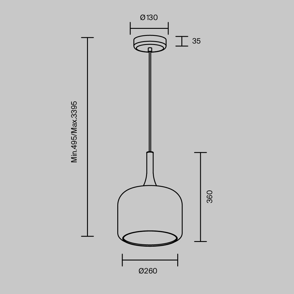 Spirito Pendant Light- Various Finishes