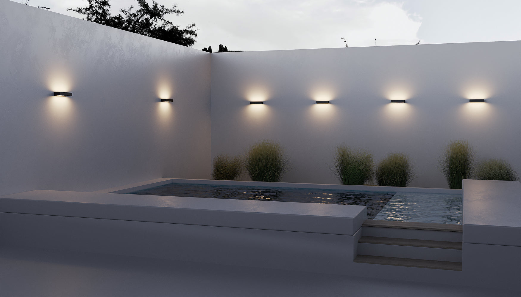 Lot Outdoor Up/Down IP65 3000K LED Light