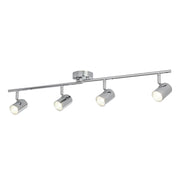 4 LIGHT CYLINDER HEAD SPOT BAR, CHROME - Cusack Lighting