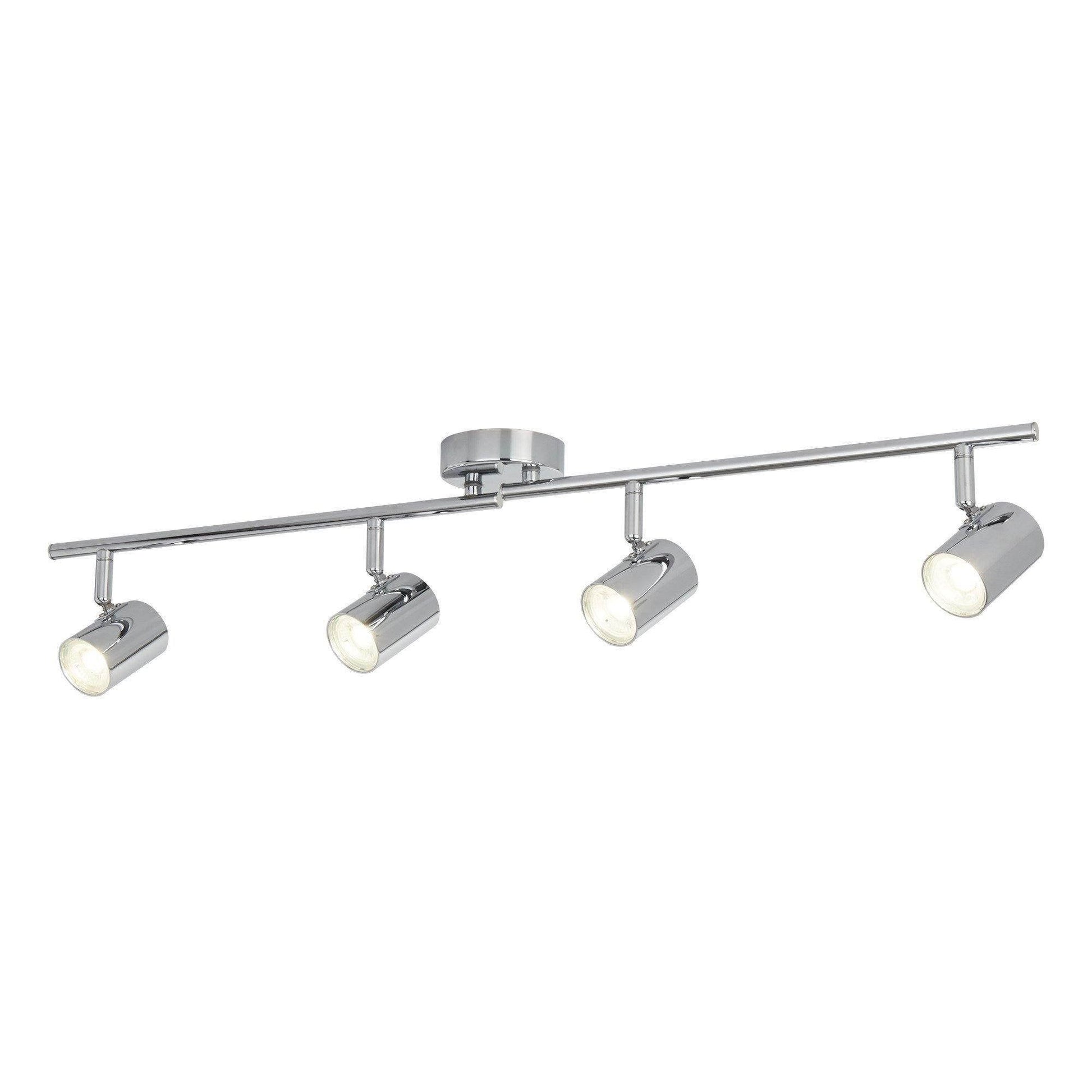 4 LIGHT CYLINDER HEAD SPOT BAR, CHROME - Cusack Lighting