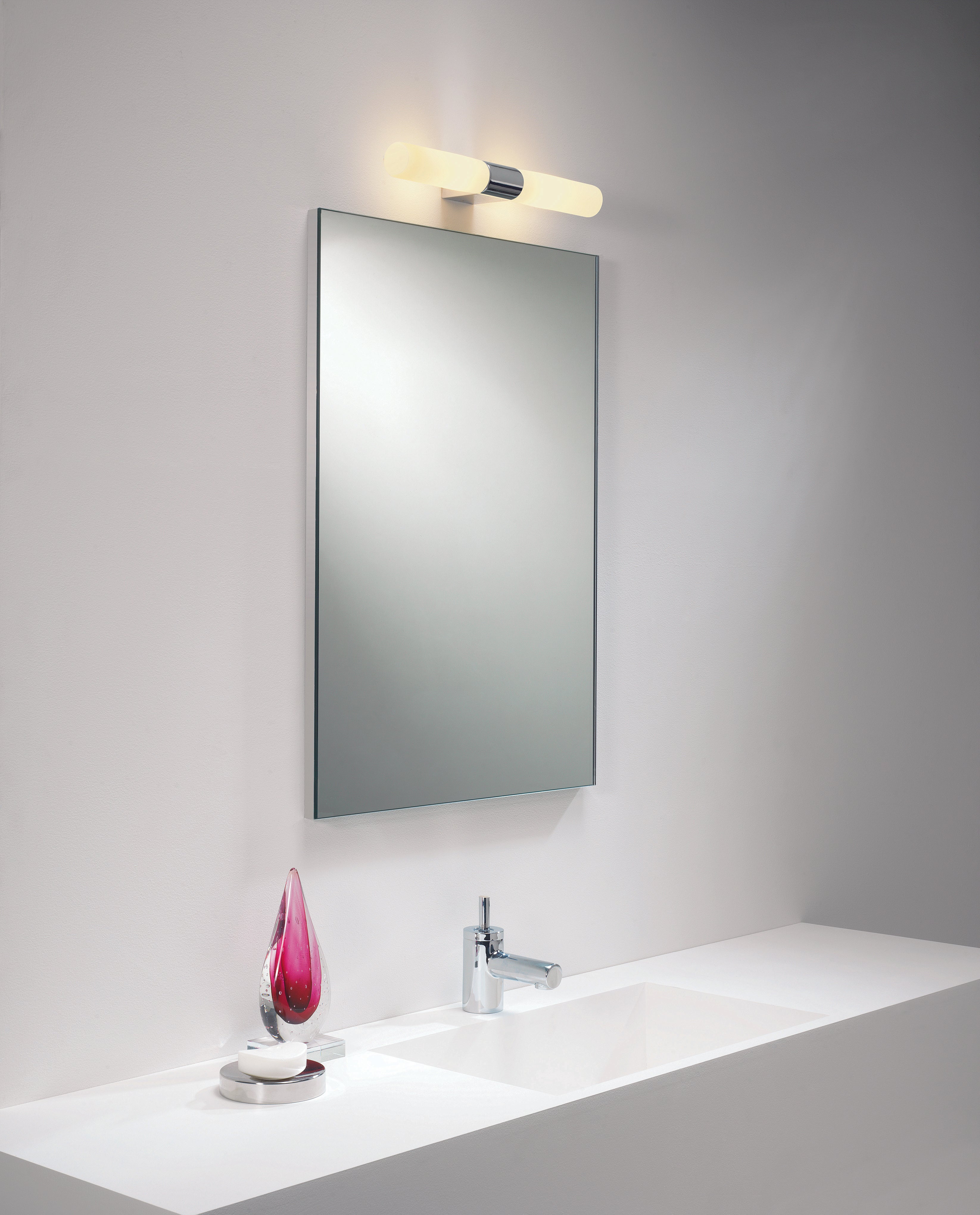 Padova Bathroom Wall Light- Polished Chrome/ Matt Black