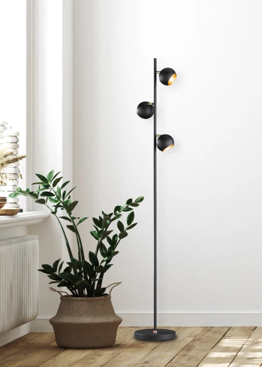 Dakota Modern Floor Lamp - Black