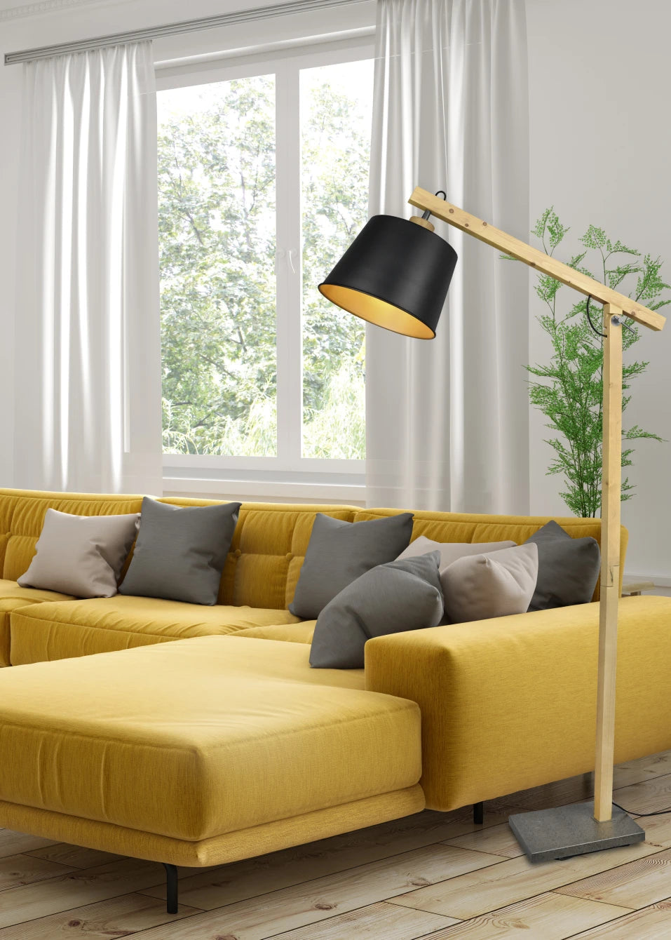 Harris Task/Reading Floor Lamp - Black