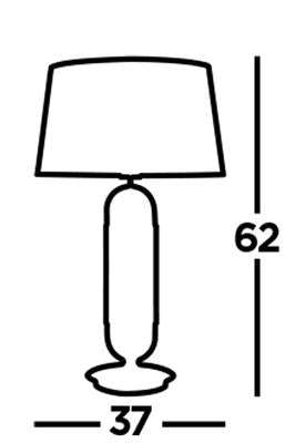 Jazz Table Lamp - Brass/Silver