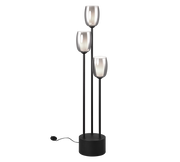 Barret Modern Floor Lamp - Black/Chrome