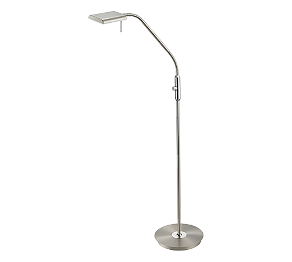 Bergamo Task/Reading LED Floor Lamp - Brass/Nickel