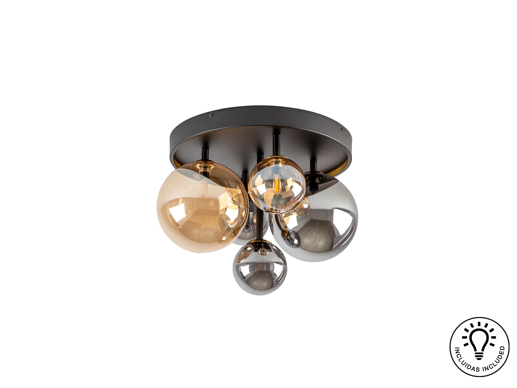 Dark Flush Ceiling Light