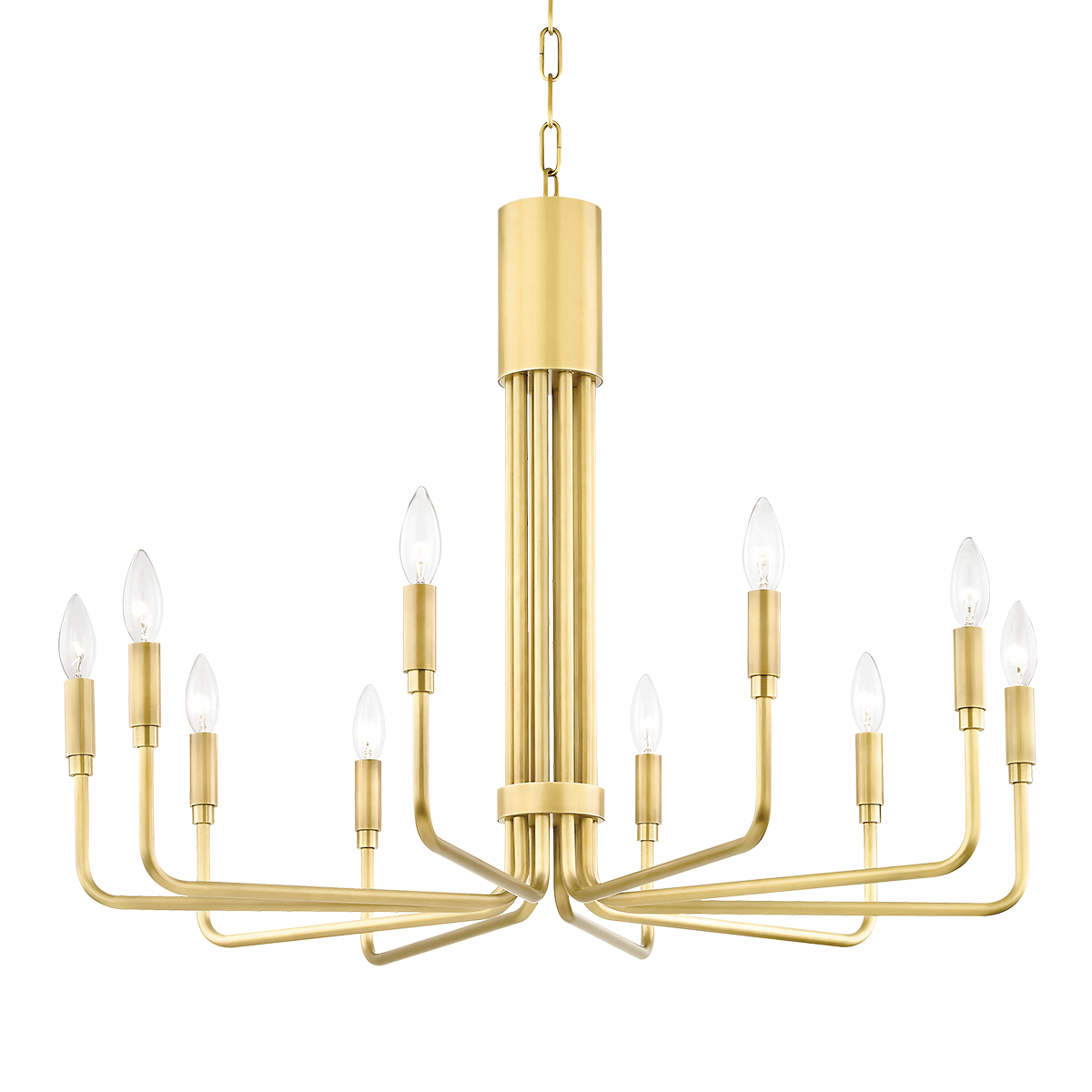 Brigitte 6/10Lt Pendant - Brass/Bronze
