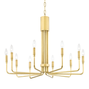 Brigitte 6/10Lt Pendant - Brass/Bronze