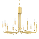 Brigitte 6/10Lt Pendant - Brass/Bronze