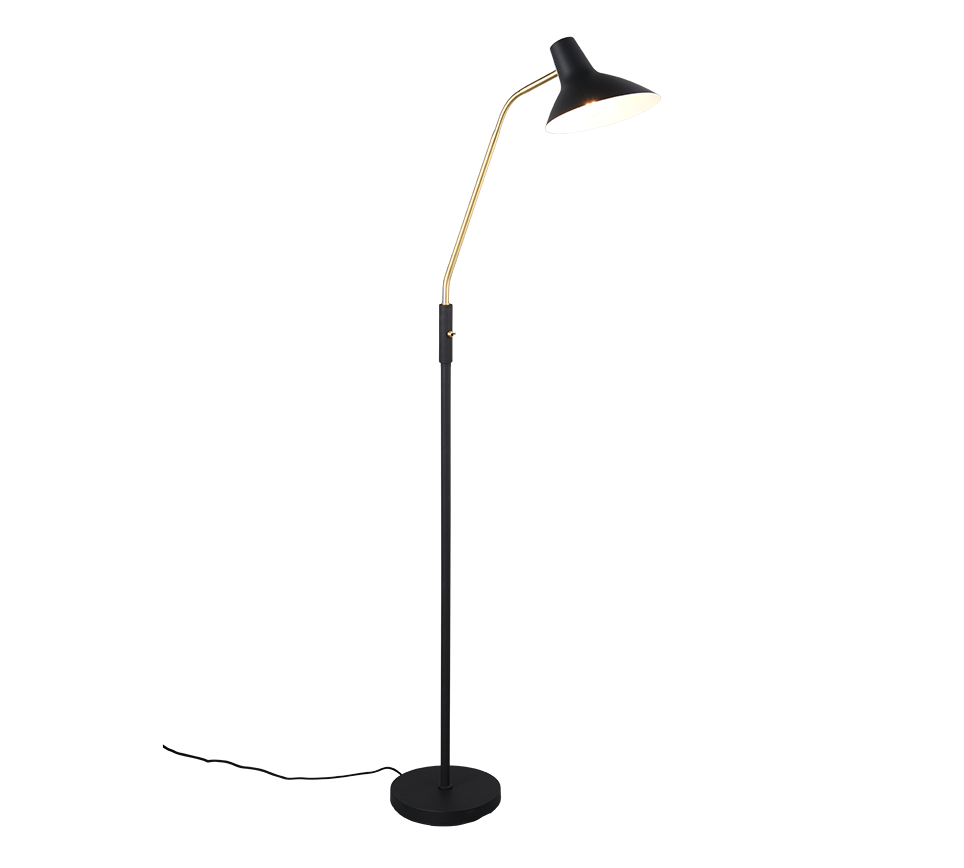 Traveller Task/Reading Floor Lamp - White/Black