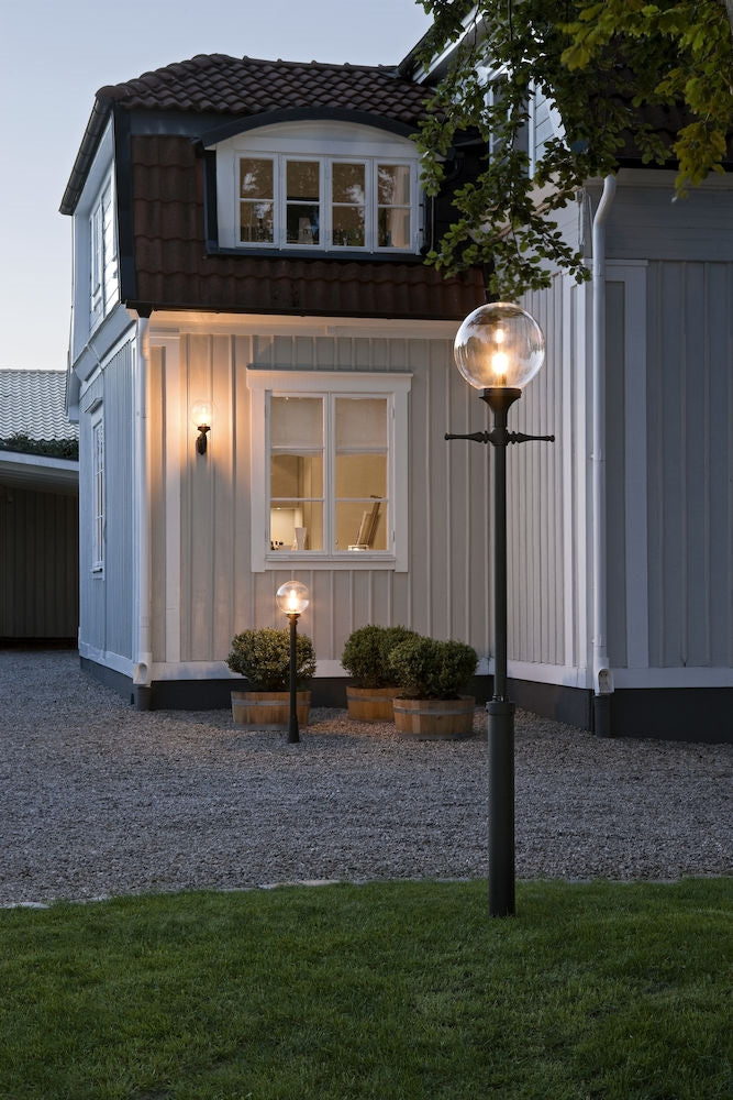 Orion Short Pole E27 IP44 - Black/White