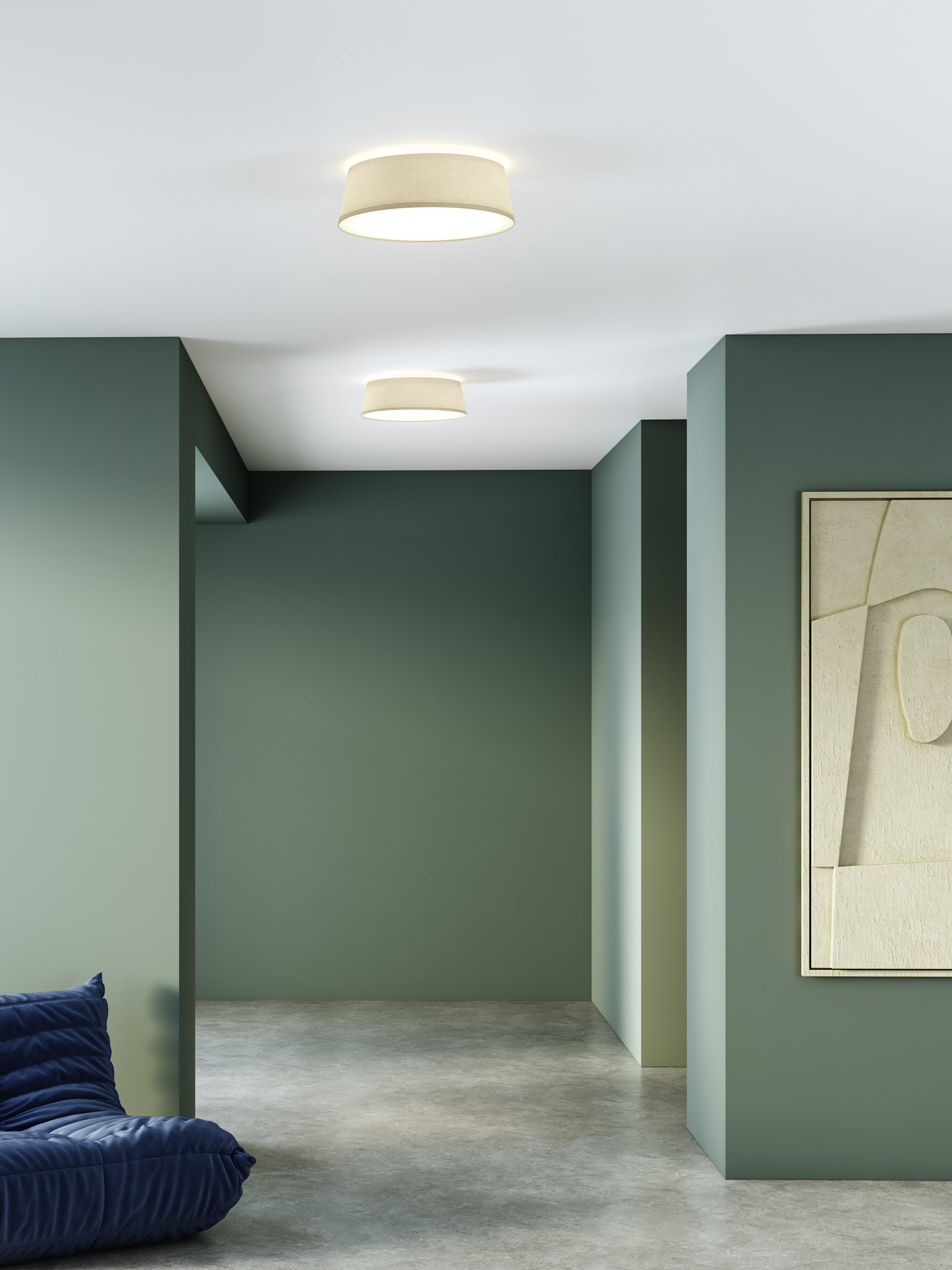 Fife 330/430/530 Ceiling Lights- White/ Putty Finishes