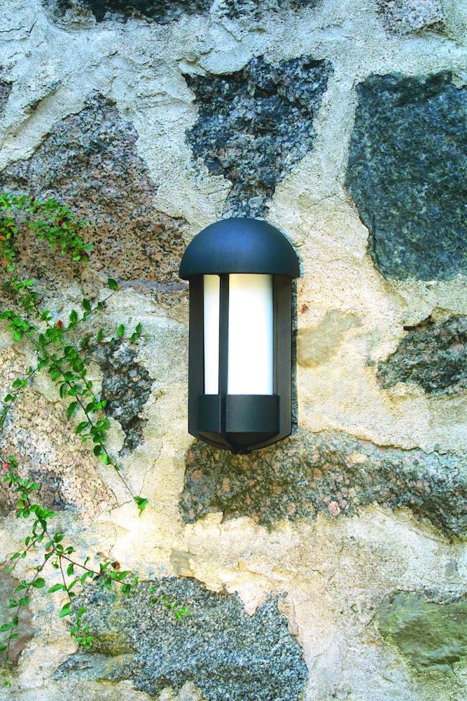 Tyr Grey/Black Wall Light E27 IP23