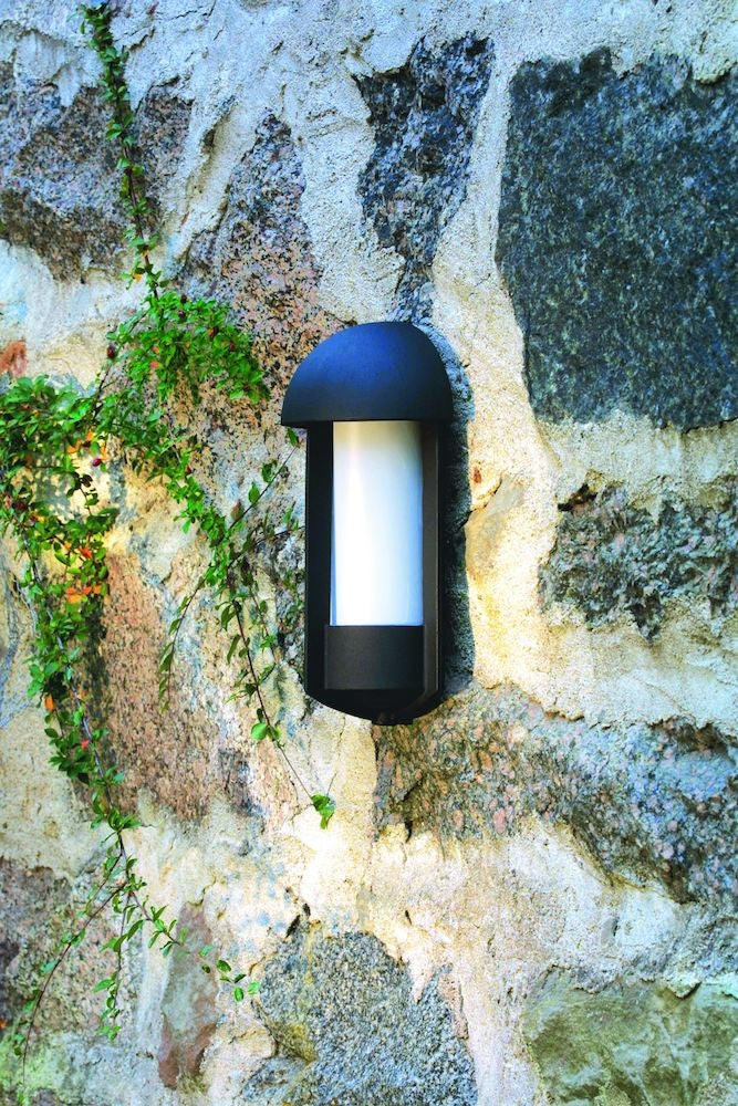 Tyr Grey/Black Wall Light E27 IP23