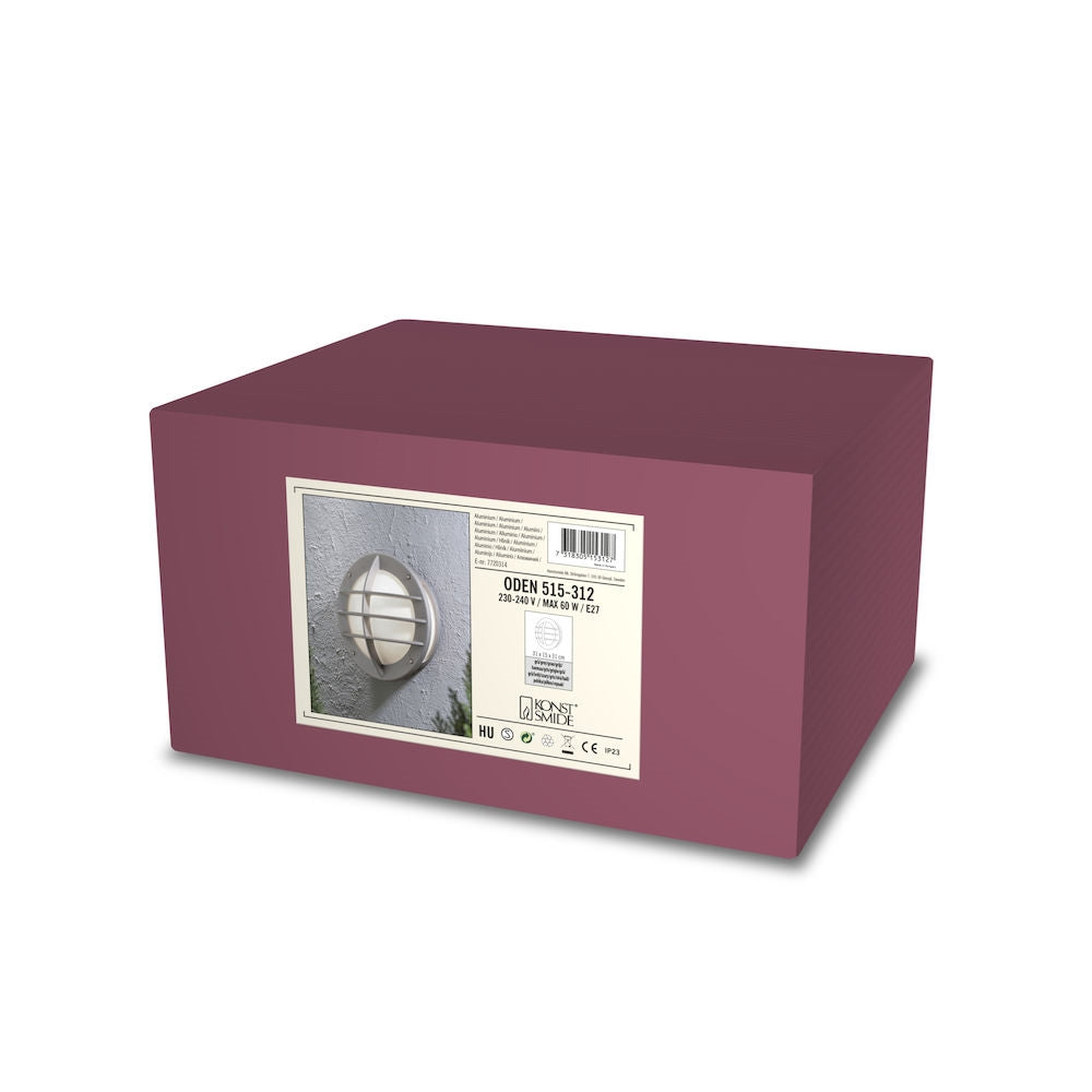 Oden Aluminium Flush Wall Light IP23 - Various Finishes