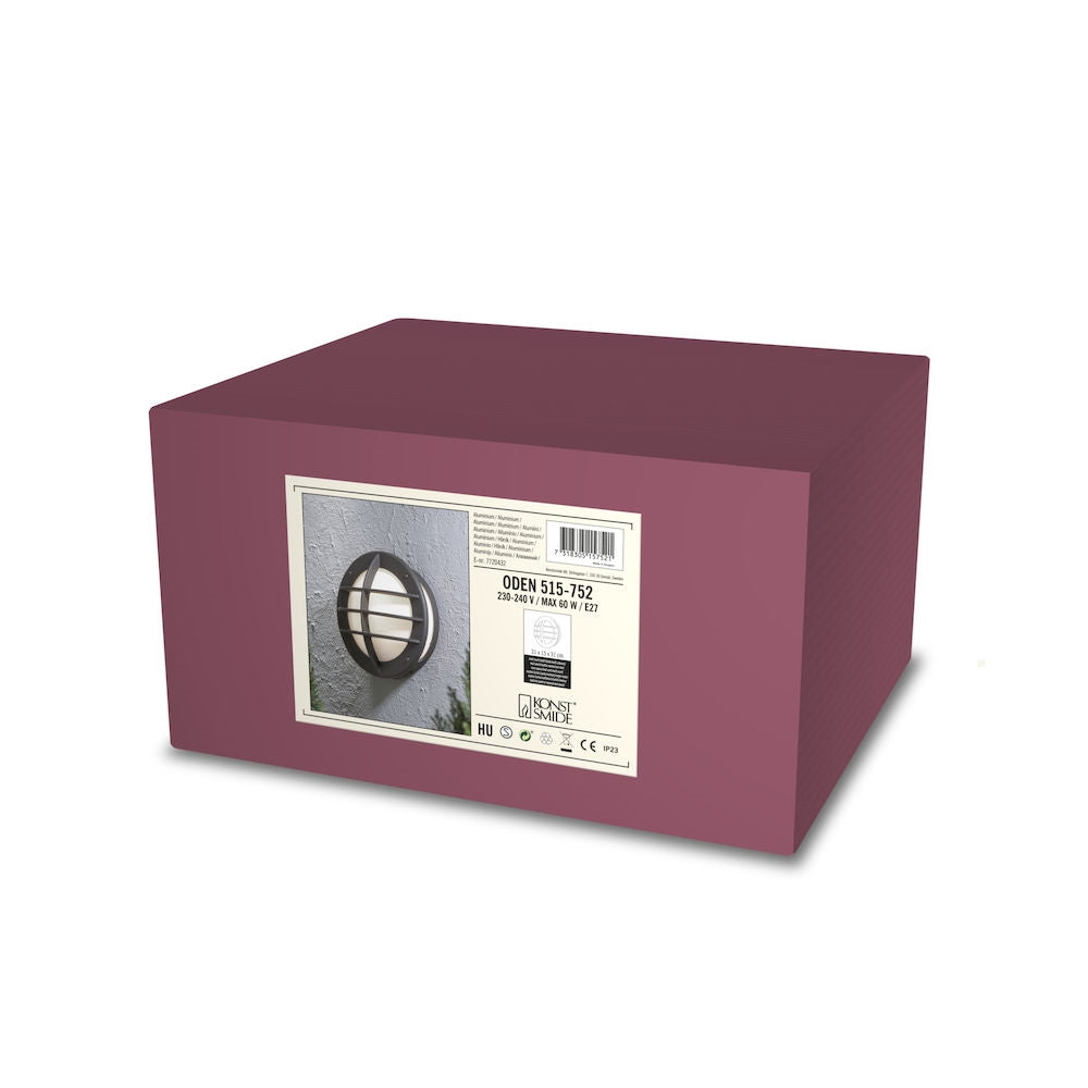 Oden Aluminium Flush Wall Light IP23 - Various Finishes