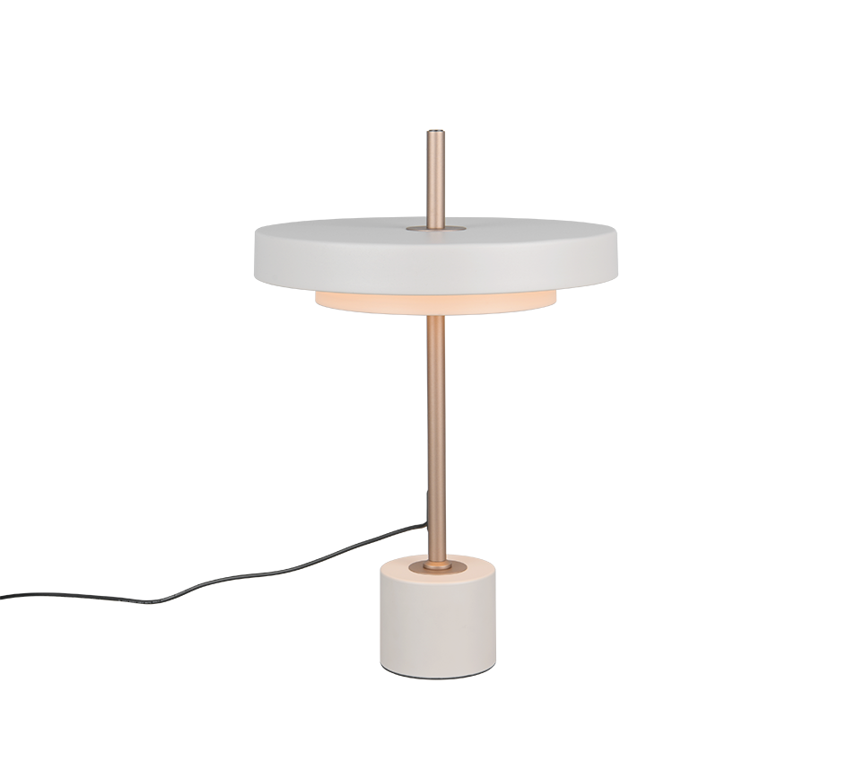 Keaton Table Lamp- Grey/ Black Gold Finishes