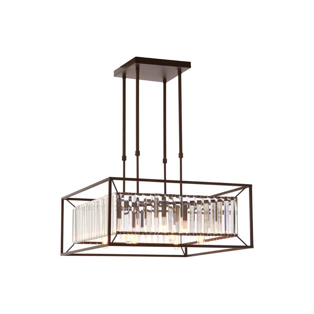 Alta 4/6Lt Black Finish Pendant Lamp