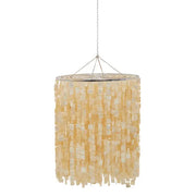 Bowral  Natural And Gold Shade Pendant Light