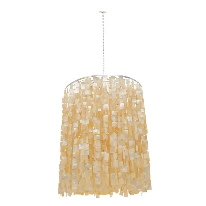 Bowral  Natural And Gold Shade Pendant Light