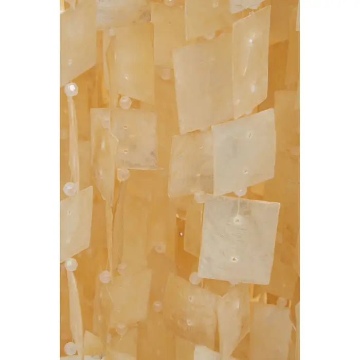 Bowral  Natural And Gold Shade Pendant Light
